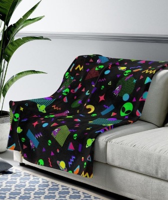 Spacey Blanket lightweight & Velvety | Etsy