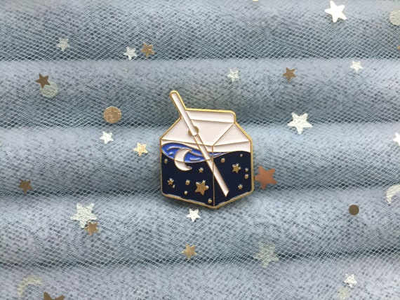 Starry Milk Enamel Pin Cute Pin Pins Birthday Gift for Her | Etsy