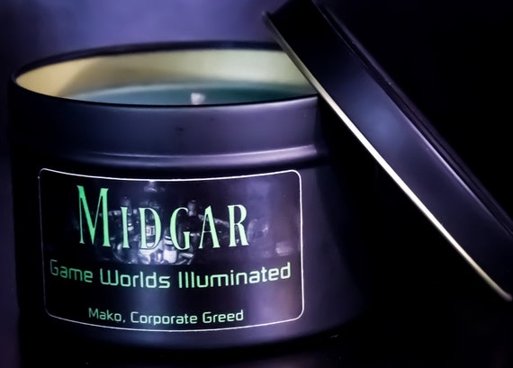 Midgar Video Game Inspired Scented Candle 