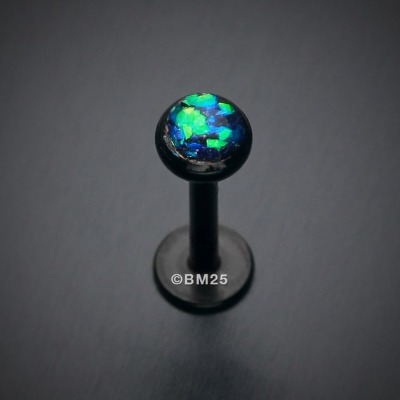 Colorline Opal Glitter Shower Dome Steel Labret Black | Etsy