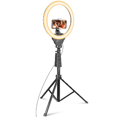 UBeesize 12’’ Ring Light with Tripod, Selfie Ring Light with 67’’ Tripod Stand, Light Ring for Video Recording＆Live Streaming(YouTube, Instagram, TIK Tok), Compatible with Phones, Cameras and Webcams