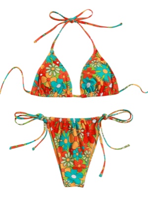 Floral String Bikini