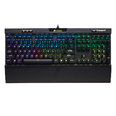 Corsair K70 RGB MK.2 Rapidfire Mechanical Gaming Keyboard - USB Passthrough  Media Controls - Fastest  Linear - Cherry MX Speed - RGB LED Backlit