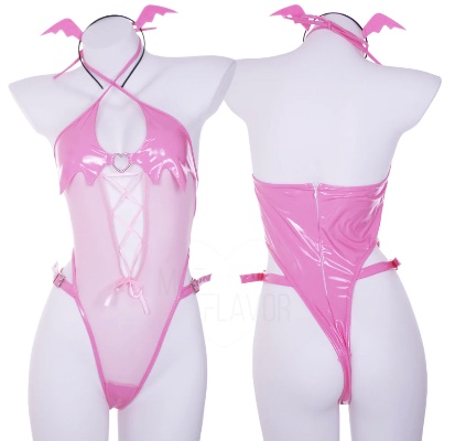 Sheer Succubus Bodysuit | Pink / Pre-Order XXS/XS