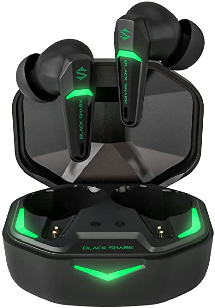 Black Shark Wireless Earbuds Bluetooth Earbuds with 45ms Ultra-Low Latency, Gaming Earbuds with Bluetooth 5.2, Dual Modes, 10mm Driver, 35H Play Time, IPX4 Waterproof, Built-in Mic - Lucifer T1