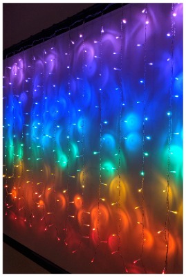 Something Unicorn - LED String Curtain Lights with Dimmer Switch for Teen Room, Girls Room, College Dorm, Nursery, Kids Room Décor. Perfect for Unicorn, Fairy & Rainbow Decoration. (Standard Version)