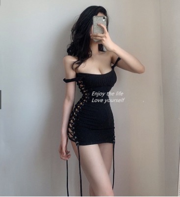 Laced-Up Classy Dress