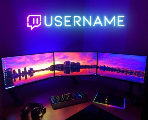 Custom Twitch Username Neon Sign Twitch Neon Light Custom | Etsy UK