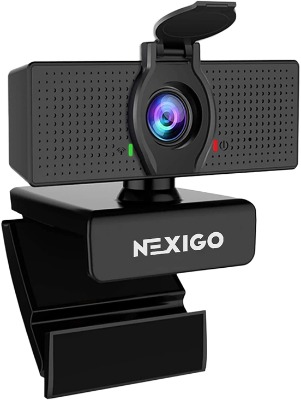 NexiGo N60 1080P Web Camera, HD Webcam with Microphone & Privacy Cover, USB Computer Camera, 110-degree Wide Angle, Plug and Play, for Zoom/Skype/Teams/OBS, Conferencing and Video Calling