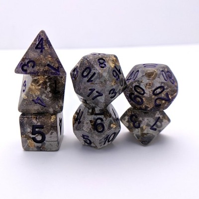 Obsidian Scepter Dnd Dice Set Polyhedral Dice D&D Dice | Etsy