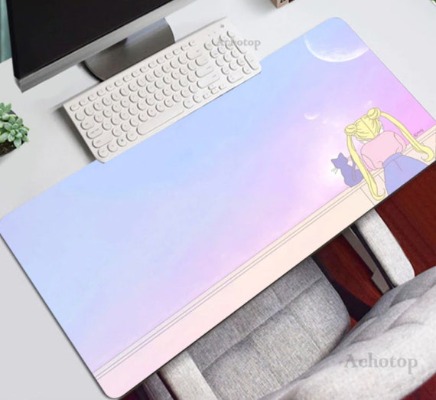 XL Kawaii Anime Girl Sunset Desk Pad | Etsy Canada