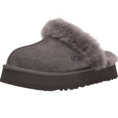 UGG Women's Disquette Slipper - 8 Charcoal