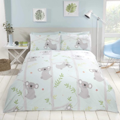 Rapport Home Rapport Fun Koala, Duvet Set, Polyester, Multi, Size: Double-200cm x 200cm