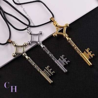 Attack on Titan Metal Eren Key Necklace  Various Colours | Etsy