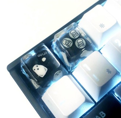 Artisan Keycaps  ESC Key  Ghosts  Ouija  Skull  Bones  | Etsy