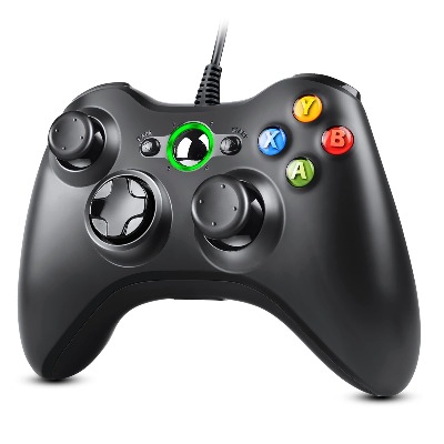 Zexrow Controller für Xbox 360, Gamepad Joystick mit Kabel, USB Controller für Microsoft Xbox 360 PC Windows 7/8/10 / XP