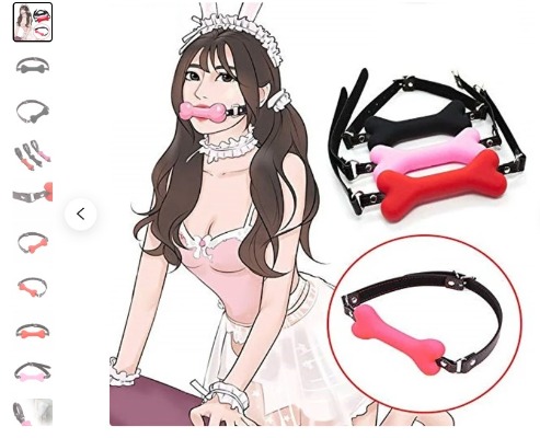 Bone Dog Gag Silicone Mouth couple Games Slave Bondage Cosplay
