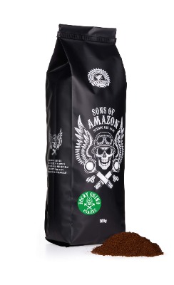Sons of Amazon - 500g - The UK's Strongest Ground Coffee - STRONG AND FAIR - Rocky Grind