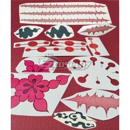 Demon Slayer: Kimetsu No Yaiba Tengen Uzui Daki Rui Sanemi Shinazugawa Giyuu Tomioka Muichiro Tokito  Sabito Tattoo sticker Cosplay Accessory Prop