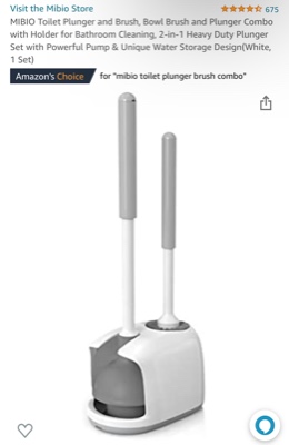 🚽Toilet plunger & brush