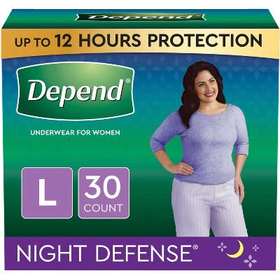 Depend Night Defense Incontinence Underwear for Women