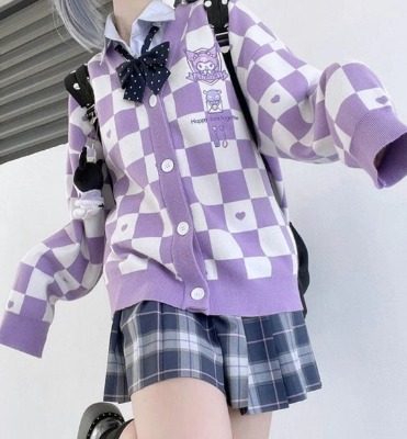 Kuromi My Melody Cinnamoroll Pompompurin Cardigan Kawaii | Etsy UK