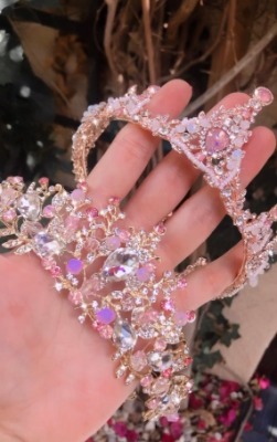 Pink Crystal Tiara & Rhinestone Tiara for Adults / Children/ | Etsy