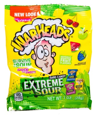Warheads Extreme Sour Candy 1oz. (28g)