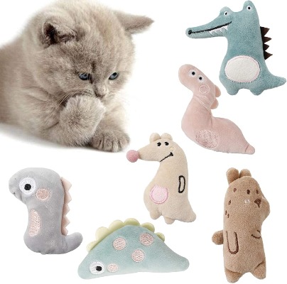 6 Cartoon Catnip Toys