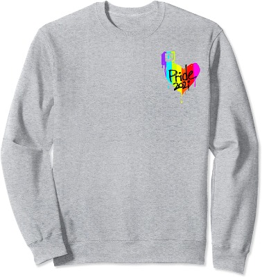Twitch Pride 2021 Grey Crew Sweatshirt