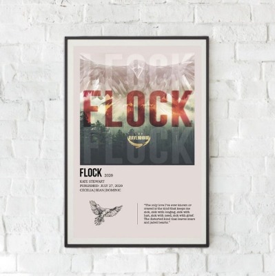 Flock Digital Poster  Vintage Minimalist Wall Art Print  | Etsy