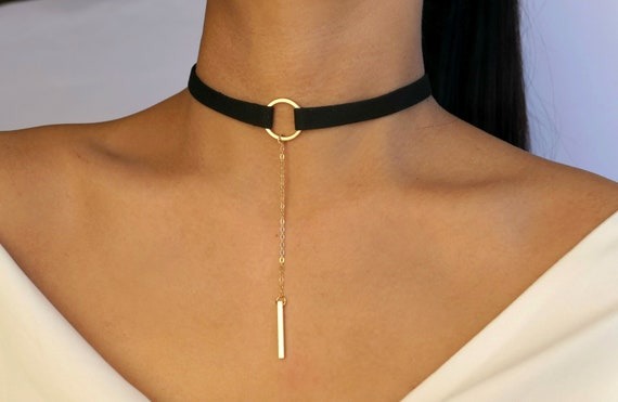 Black Velvet Choker / Black Choker Necklace / Black Choker / | Etsy