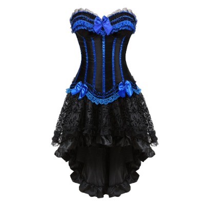 Gothic Striped Corset Push up Bustier