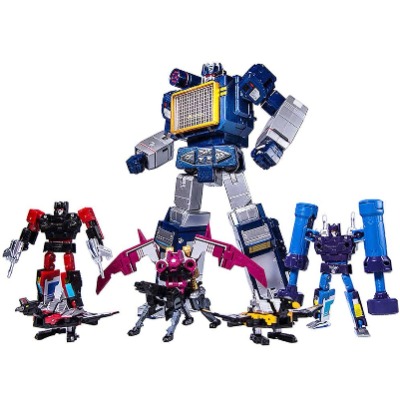 ZHJNBY Transformer Toy Masterpiece MP-13 Soundwave Tape Recorder  6 Tape KO Version Action Figure 9-inch