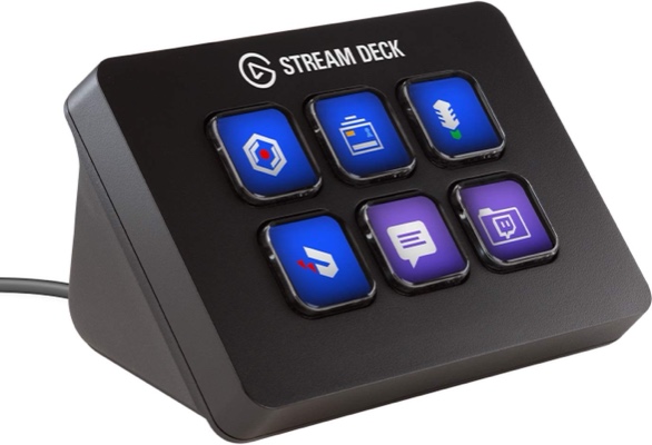 Elgato Stream Deck Mini – kompakter Studio-Controller, 6 Makrotasten, auslösen von Aktion in Apps und Software wie OBS, Twitch, YouTube und anderen, für Mac und PC
