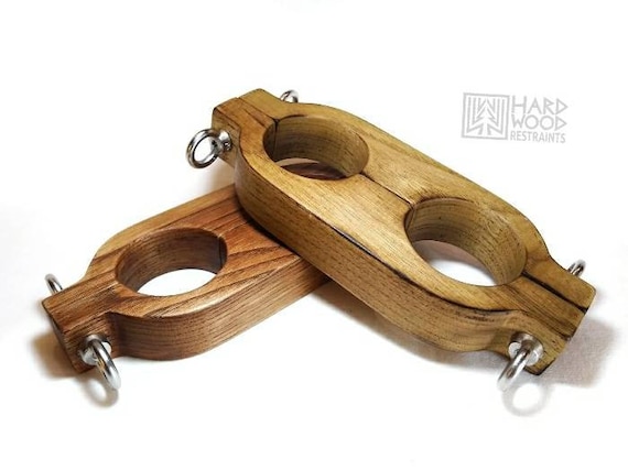 Wooden Bondage Cuffs / Hardwood Restraints