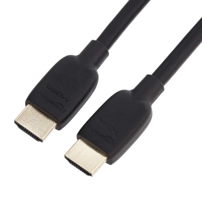 Amazon Basics High-Speed HDMI Cable (48Gbps, 8K/60Hz ) - 6 Feet, Black