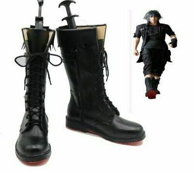 Final Fantasy XV FF XV Noctis Lucis Caelum Cosplay Black Boots Shoes Cos Shoes  | eBay