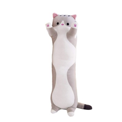 Long Cat Plush, Plus Doll Toy Cat, Cute Cartoon Cat Shaped Plush Toy Sleeping Long Throw Pillow Decorative Gift