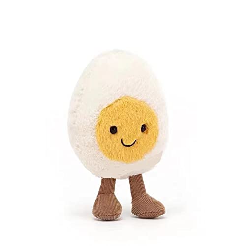 LANYANGYANG Cute and Adorable Boiled Egg Emoticon Pack Children Plush Toy, 30CM (Smile)