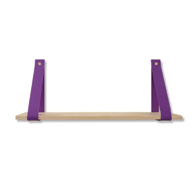 1Pack Floating Shelves Wall Mounted, Rustic Wood Wall Shelves Decor for Bedroom, Bathroom, Living Room, Kitchen, Office, Laundry Room (Purple)