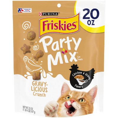 Purina Friskies Party Mix Adult Cat Treats Extra Large Pouches