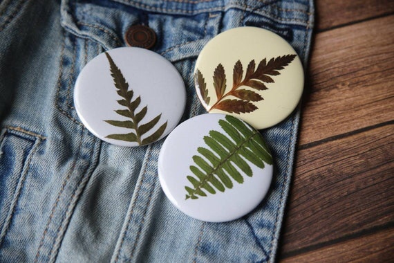 Pressed Fern Button | Etsy Canada