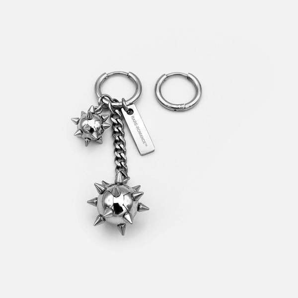 TRI-CHARM MORNING STAR EARRING