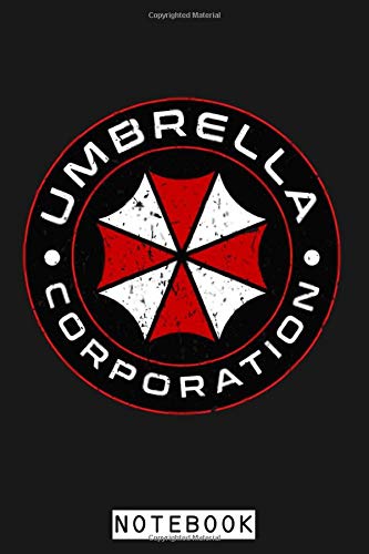 Umbrella Corporation - Resident Evil Notebook: Journal, Planner, Diary, 6x9 120 Pages, Matte Finish Cover, Lined College Ruled Paper