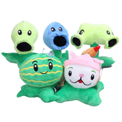 OzCherry 5 Pcs/Set Plants vs Zombies Plush Toys PVZ Soft Doll Collect Stuffed Game Gifts