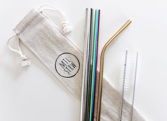 The Mix & Match Bundle: 3 Metal Straws create Your Own | Etsy Canada