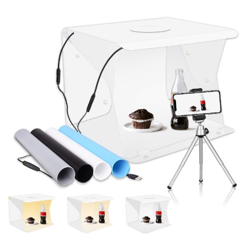Upgrade Emart 14" x 16" Photography Table Top Light Box 104 LED Portable Photo Studio Shooting Tent - 