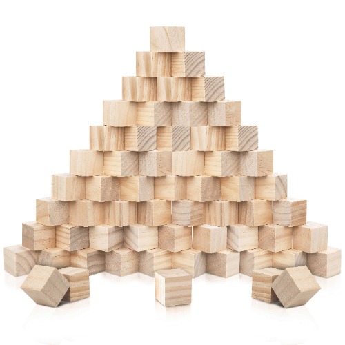 1inch wood cubes