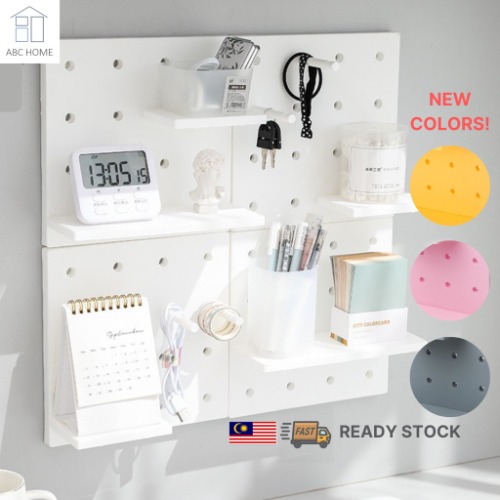 DIY Pegboard Wall Mounted Shelf Wall Rack Wall Cabinet, Pegboard Wall Decoration, Wall Shelves, Wall Board, Home Decor